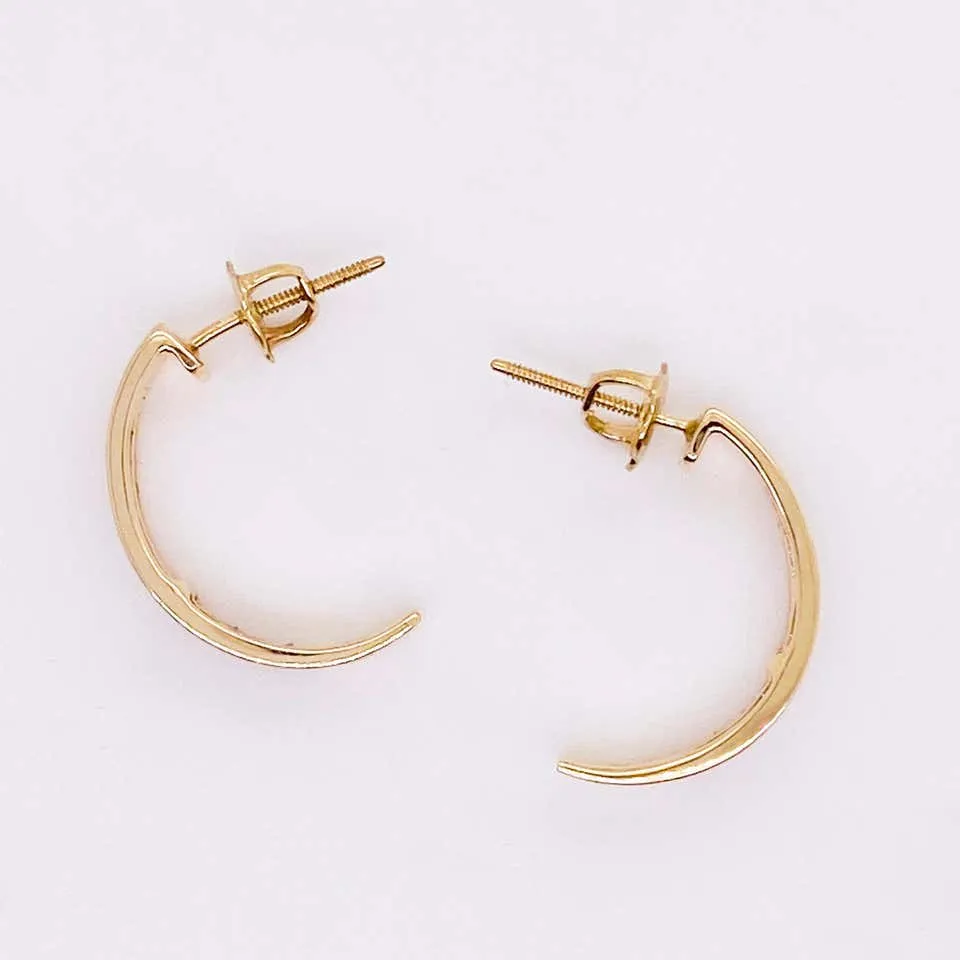 Diamond J Earrings