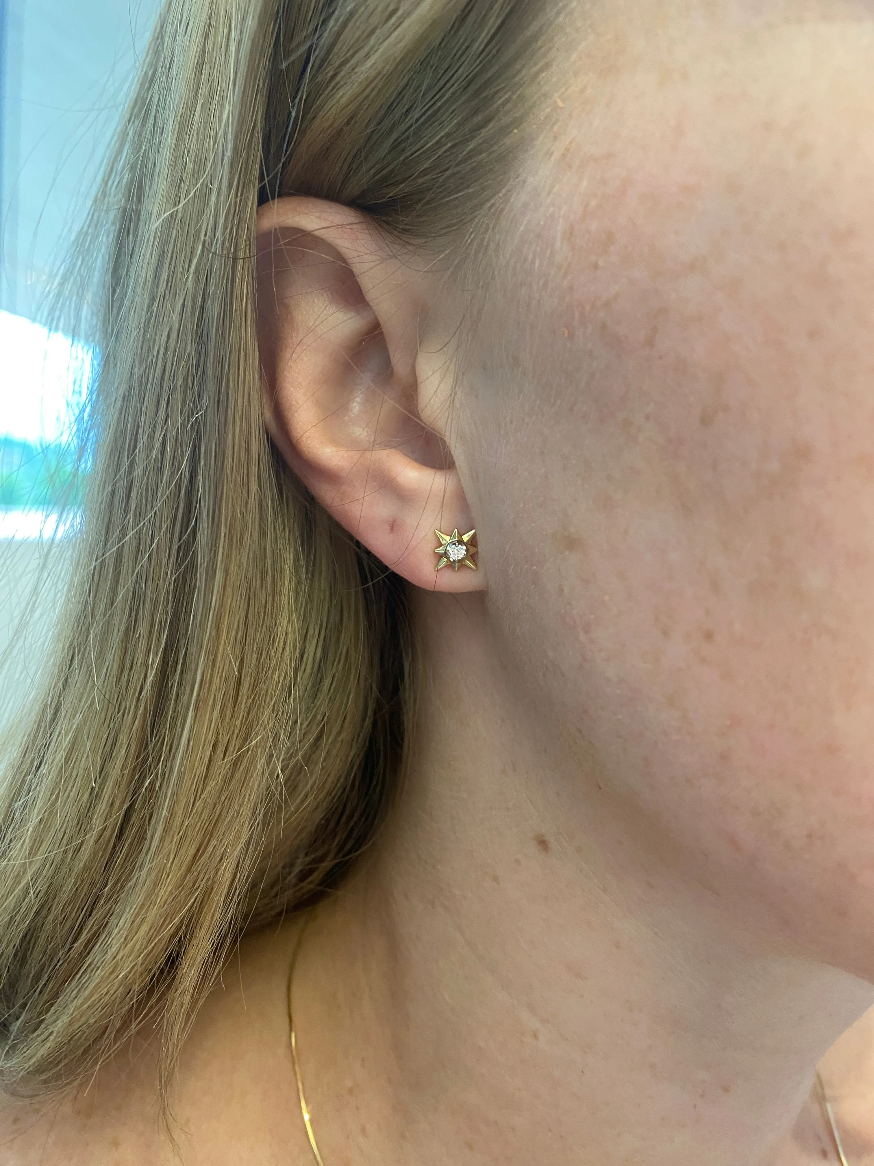 Diamond Star Stud Earring