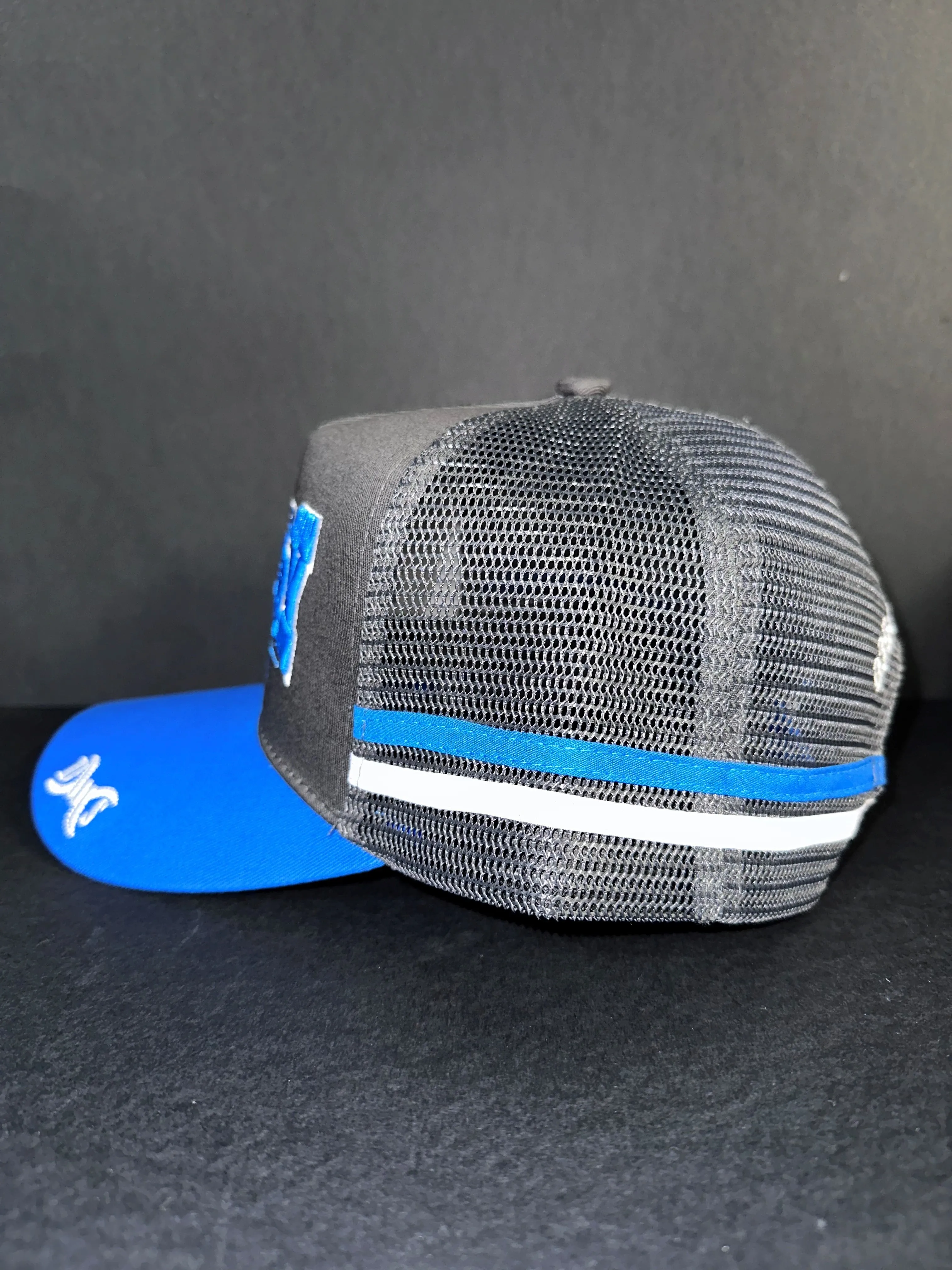 Drovers Saddlery Trucker Cap - Cobalt/Grey