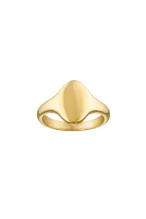Egg Signet Pinky Ring - Size 7