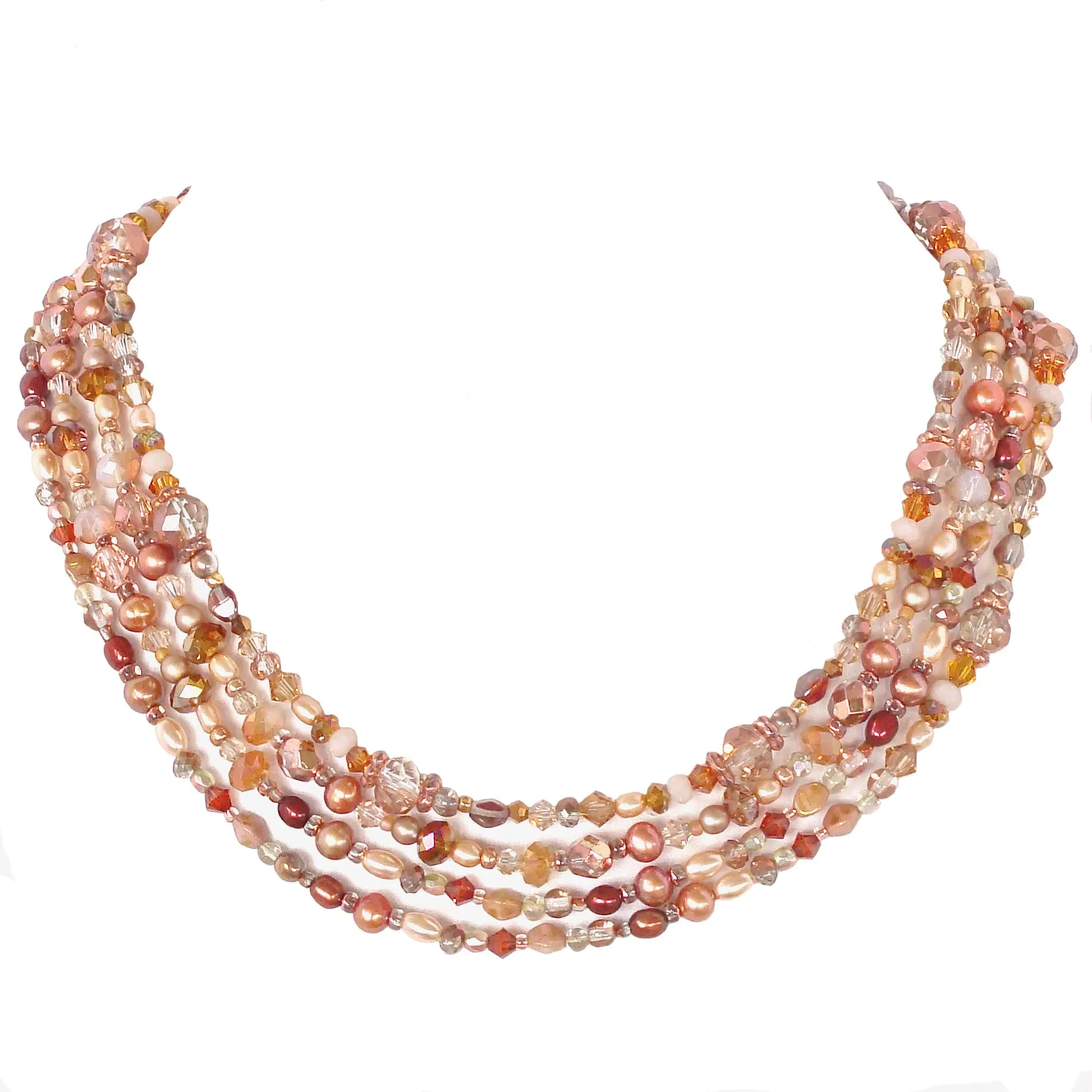 Eve: Long Rose Gold Necklace