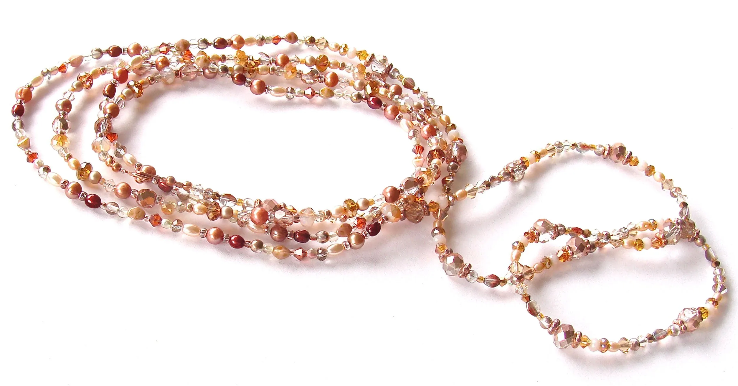 Eve: Long Rose Gold Necklace