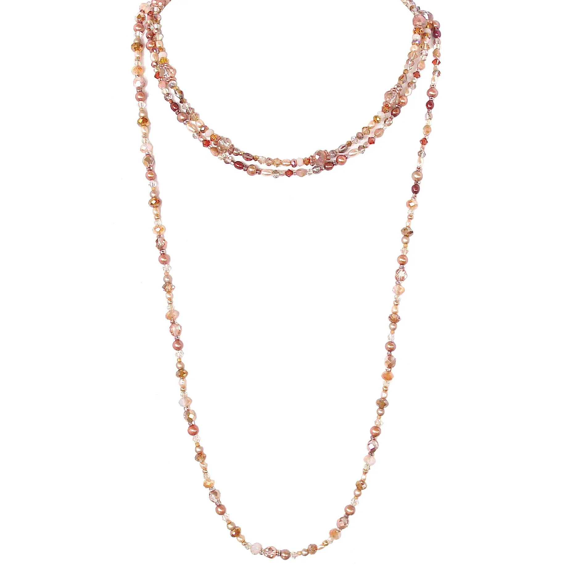 Eve: Long Rose Gold Necklace