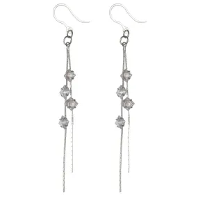 Faux Diamond String Dangles Hypoallergenic Earrings for Sensitive Ears Made with Plastic Posts