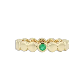 Flat Gold Ball Ring
