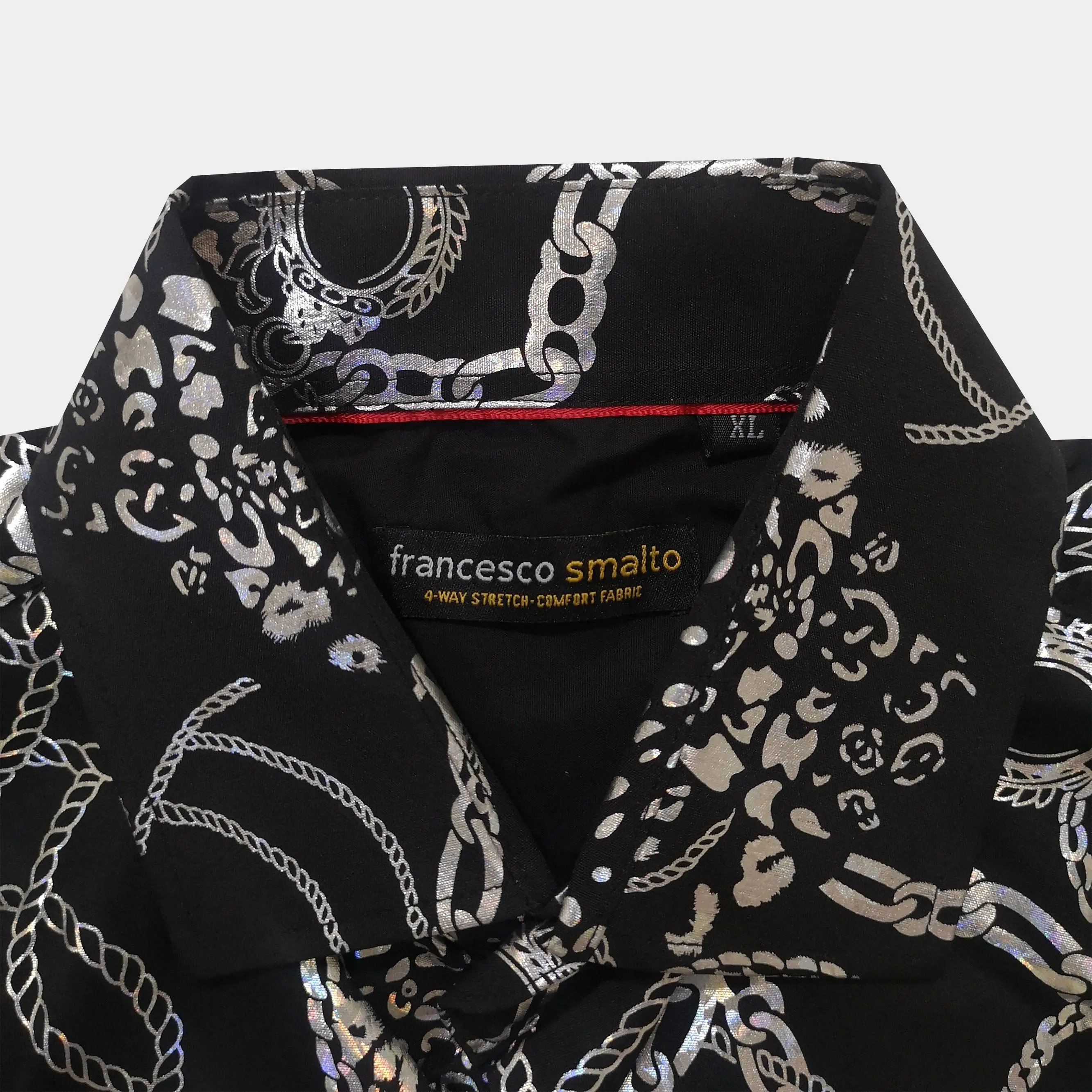 Francesco Smalto LS President Black Shirt