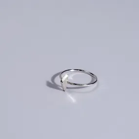 Geometric Mini Angular Triangle Ring - Choose Your Metal