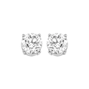 Gold Diamond Stud Earrings