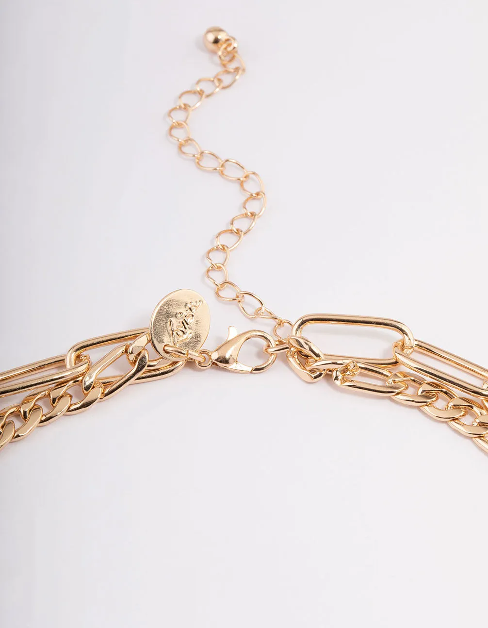 Gold Quartz Layered Charm Necklace