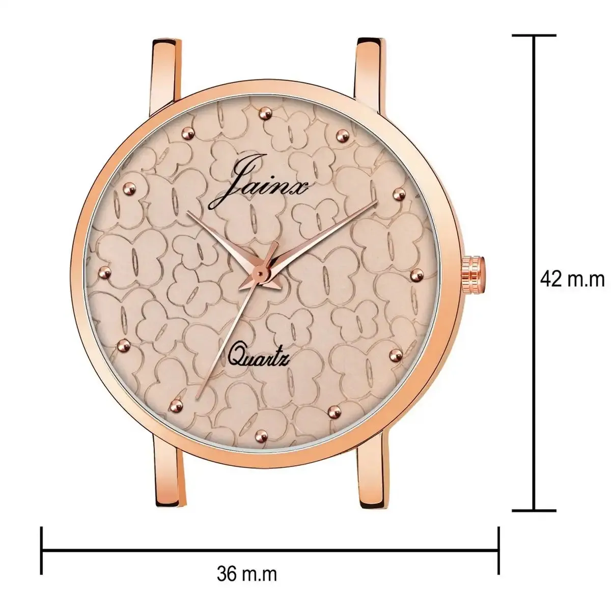Golden Mesh Chain Analog Wrist Watch For Women - JW8566