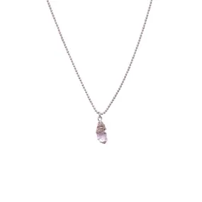 Herkimer Diamond Wire Wrapped Necklace
