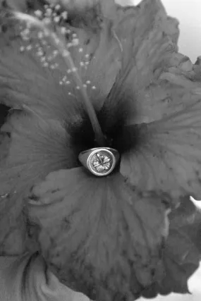 HIBISCUS SIGNET RING