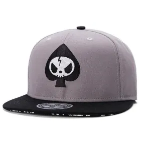Hip Hop Skull Embroidery Baseball Snapback Cap