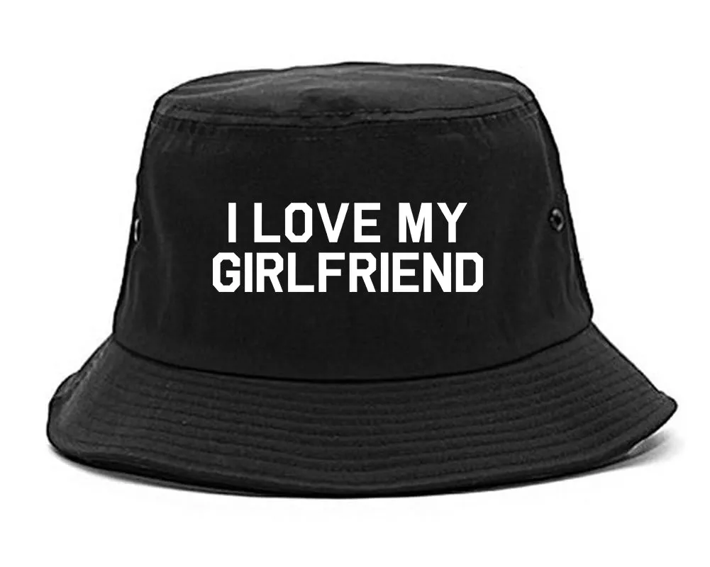 I Love My Girlfriend Gift Mens Bucket Hat