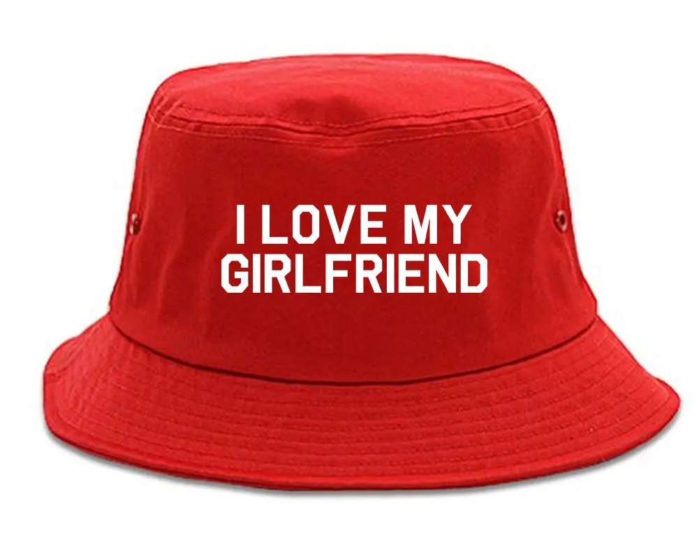 I Love My Girlfriend Gift Mens Bucket Hat