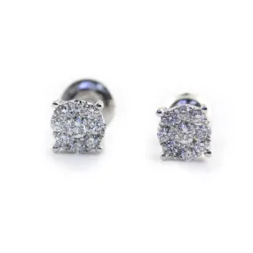 Illusion Diamond Stud Earrings 0.50 ct. tw