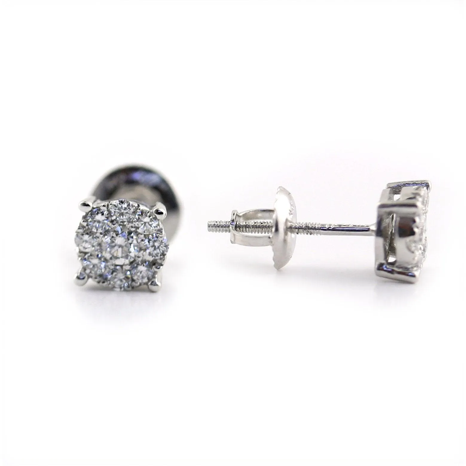 Illusion Diamond Stud Earrings 0.50 ct. tw