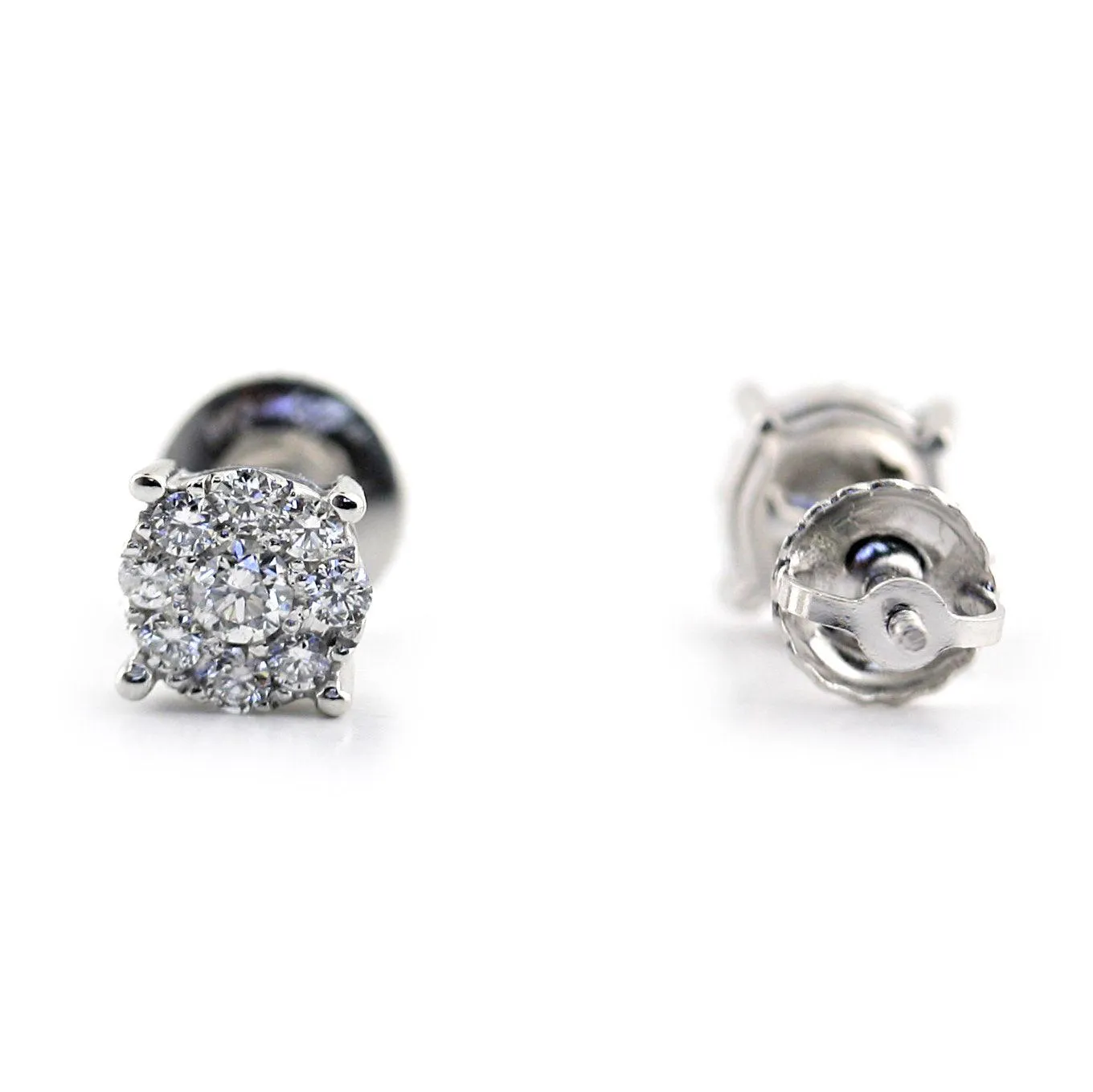 Illusion Diamond Stud Earrings 0.50 ct. tw