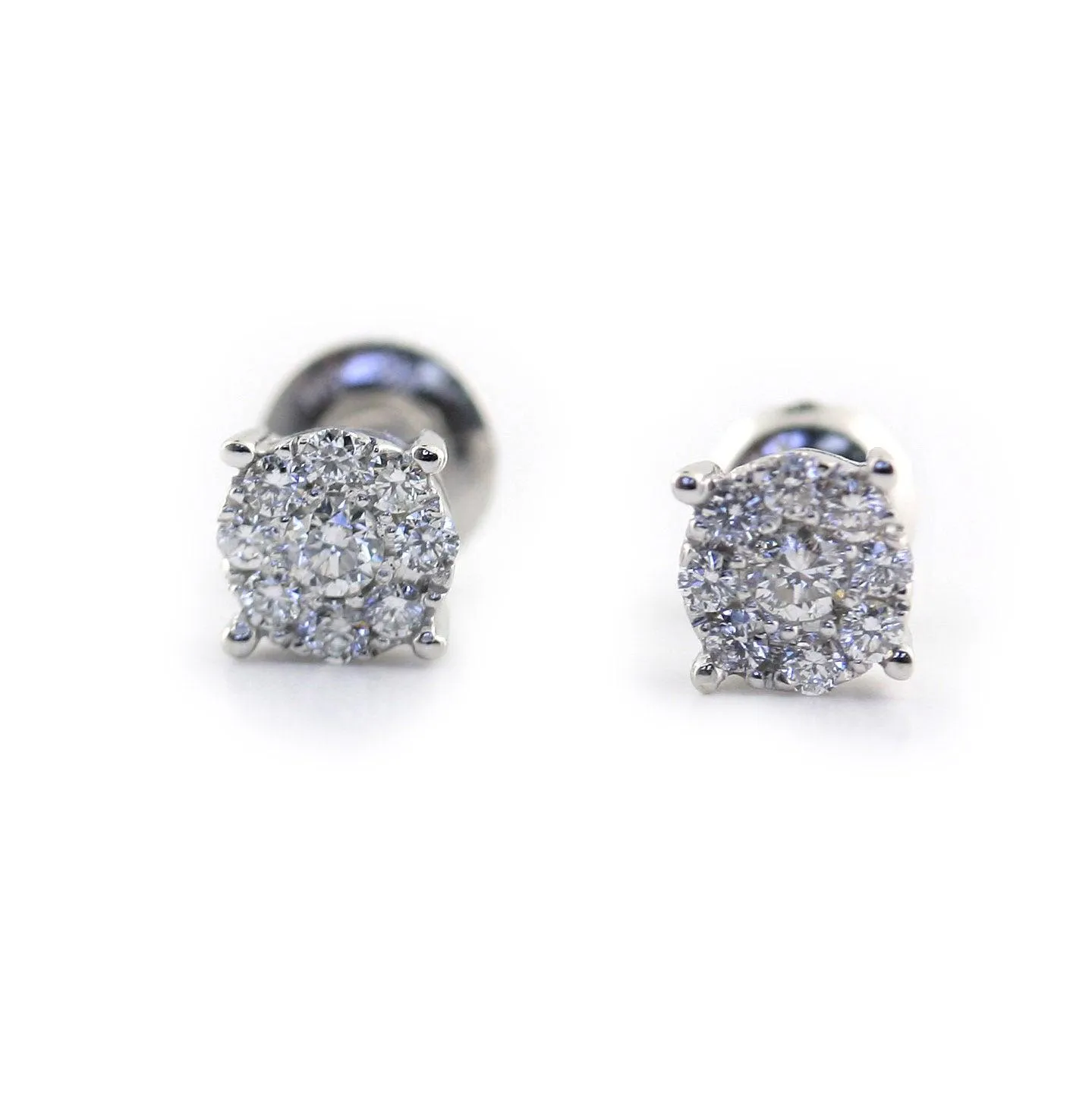 Illusion Diamond Stud Earrings 0.50 ct. tw
