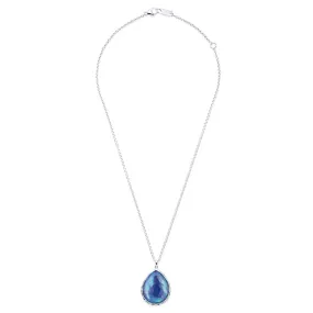 IPPOLITA Rock Candy Large Teardrop Pendant Necklace in Sterling Silver with Multi Stone