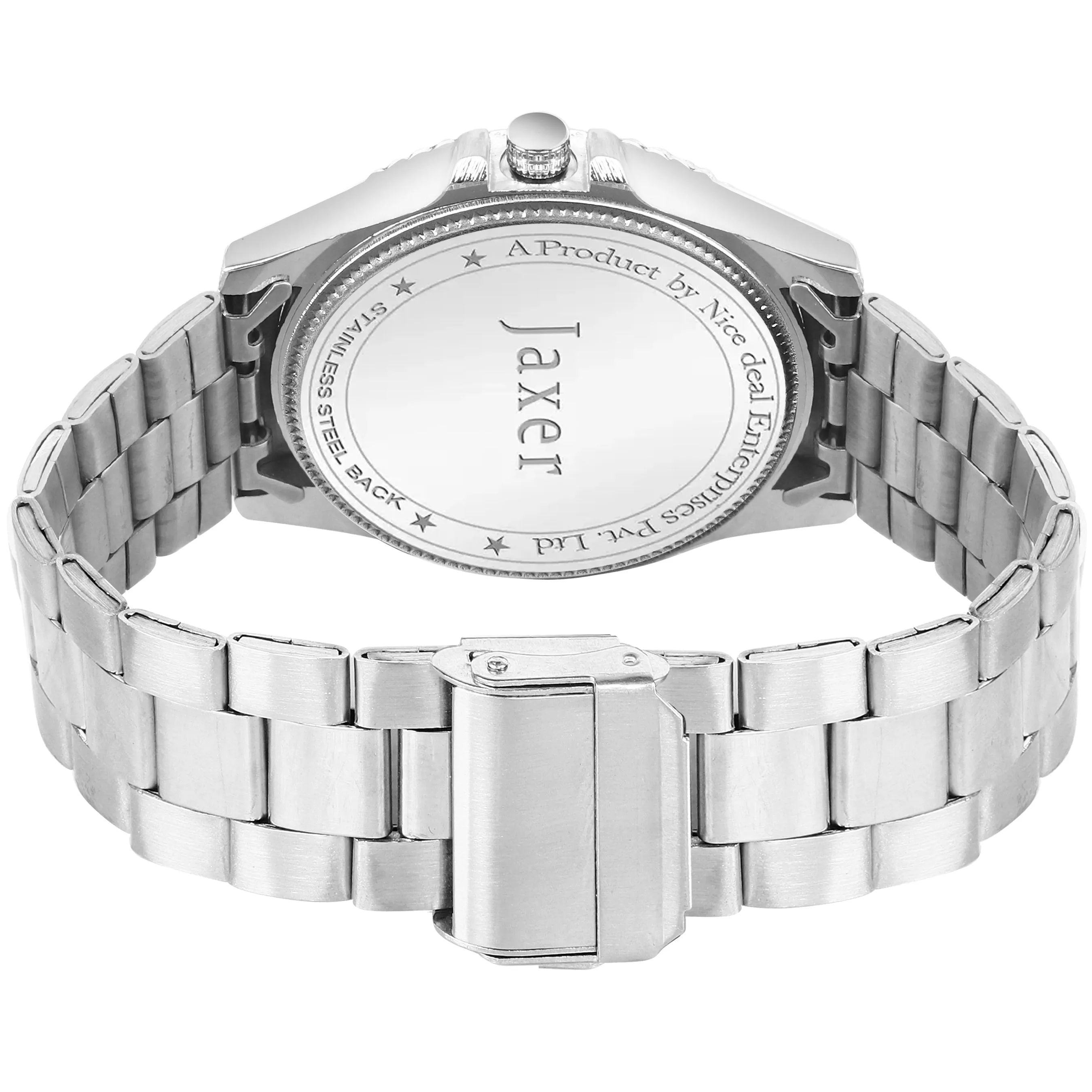 Jaxer Silver Dial Steel Chain Analog Wrist Watch for Men - JXRM2185