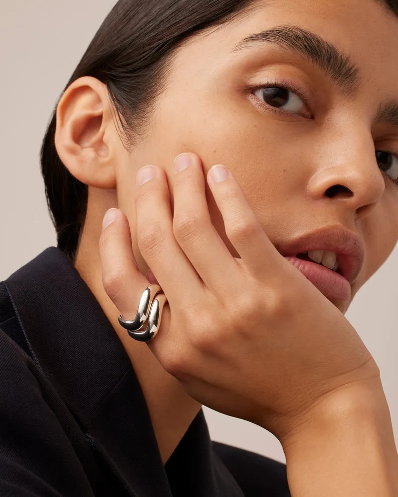 Jenny Bird Ola Ring Set in Sterling Silver - Size 6