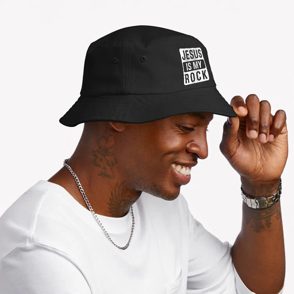 Jesus Is My Rock Christian Religious Bucket Hat