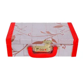 Kuber Industries Wooden 2 Rod Bangle Storage Box (Silver, Standard)