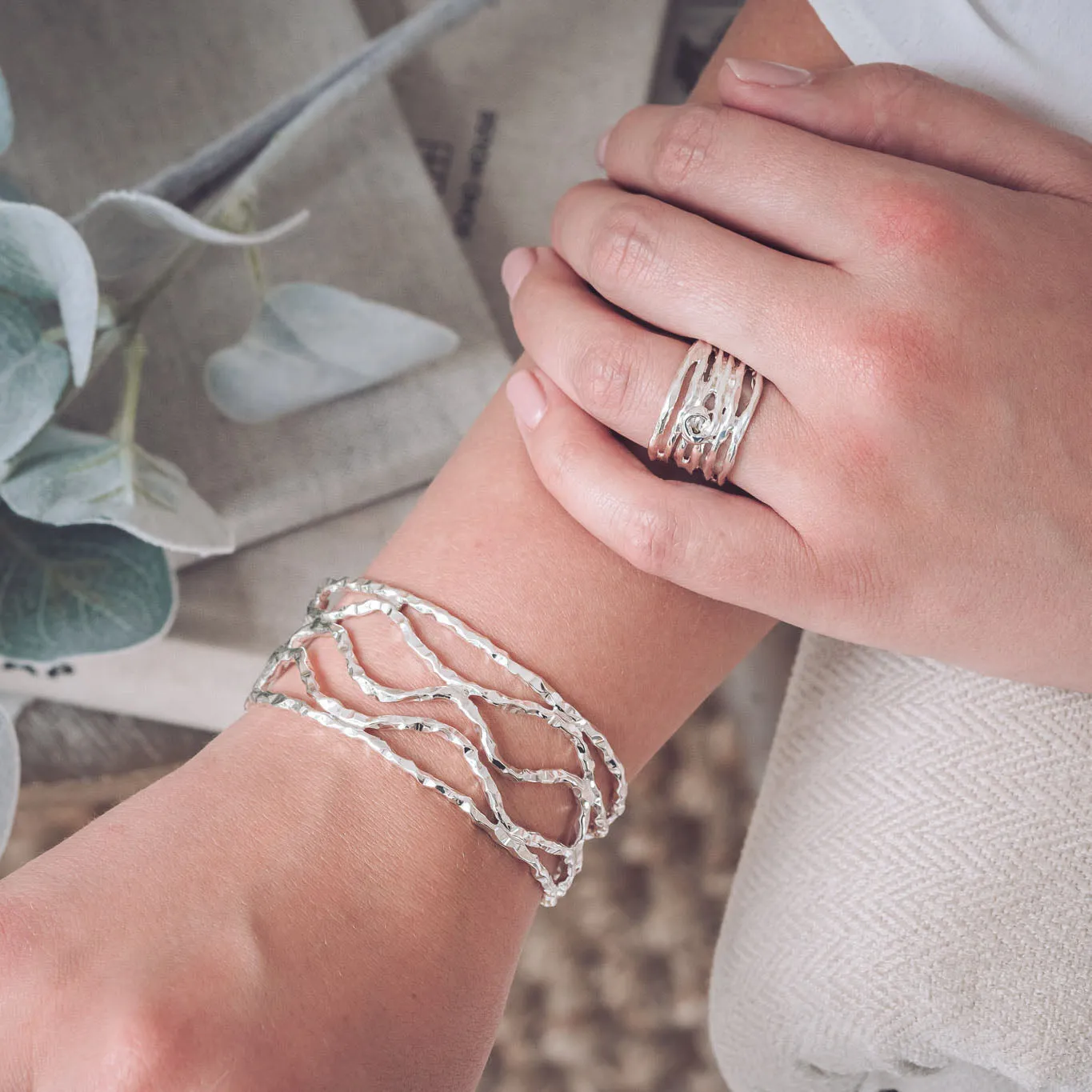 Kylie Silver Cuff