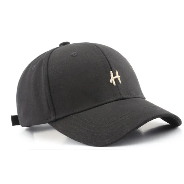 Letter H Grey/Black/Beige Adjustable Baseball Cap H字母灰色/黑色/米色可調節棒球帽