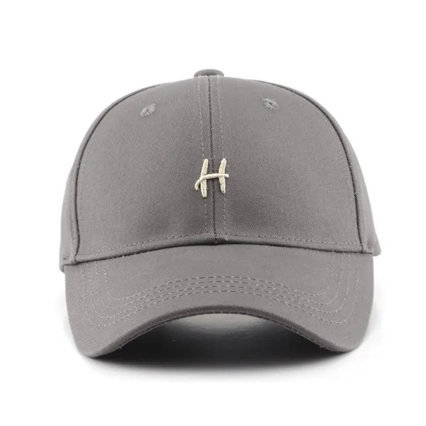 Letter H Grey/Black/Beige Adjustable Baseball Cap H字母灰色/黑色/米色可調節棒球帽