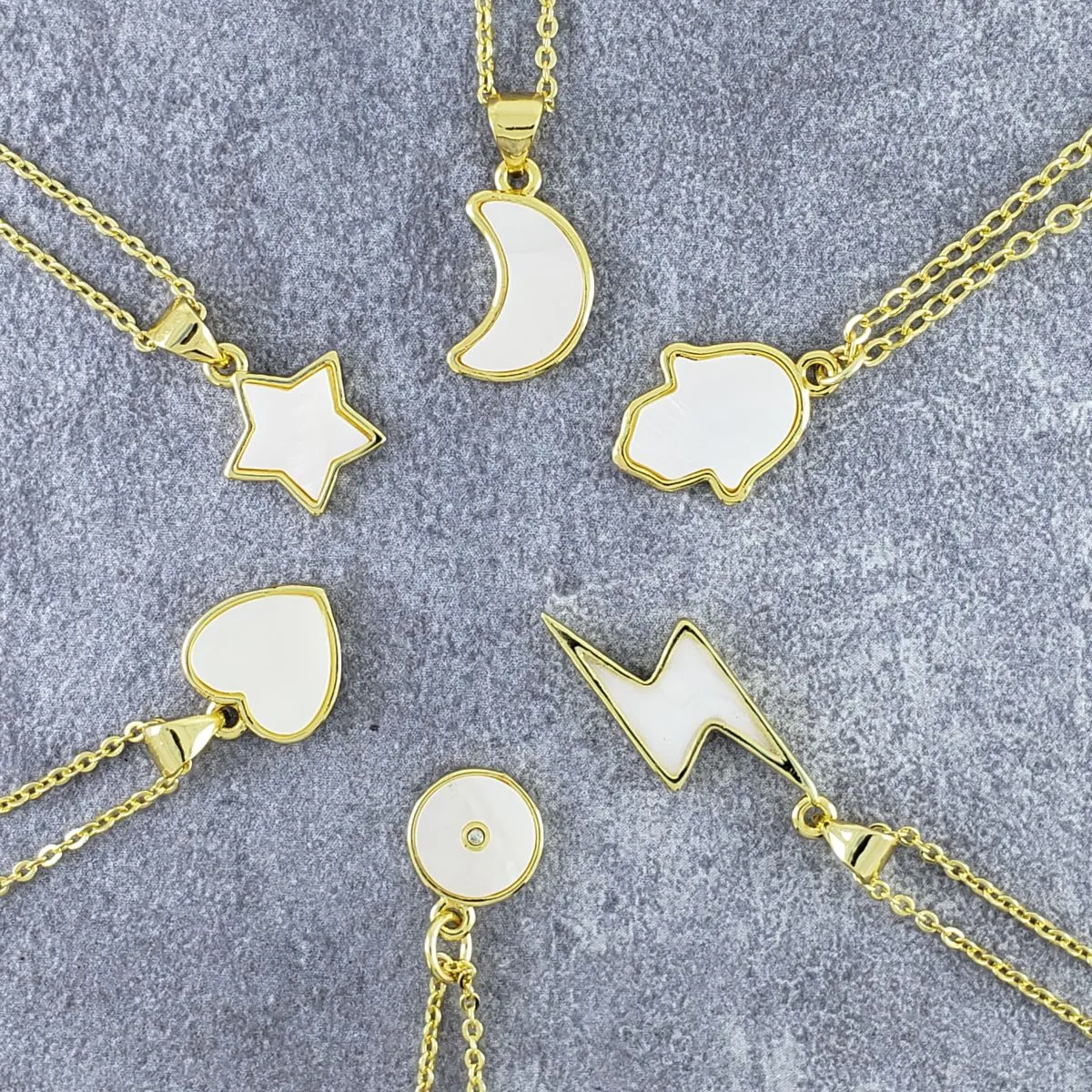 Lightning White Gold Slim Link Chain Watch Charm For Women