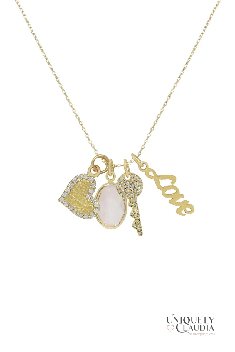 Love to Love Necklace - 18kt Gold Plated