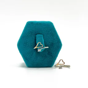 Love triangle toe ring