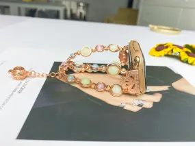 Luminous Apple Watch Band, 38mm 40mm 42mm 44mm, Apple iWatch Band, Metal Stainless Steel Strap, Women Jewelry Bracelet, 7/6/5/4/3/2/1