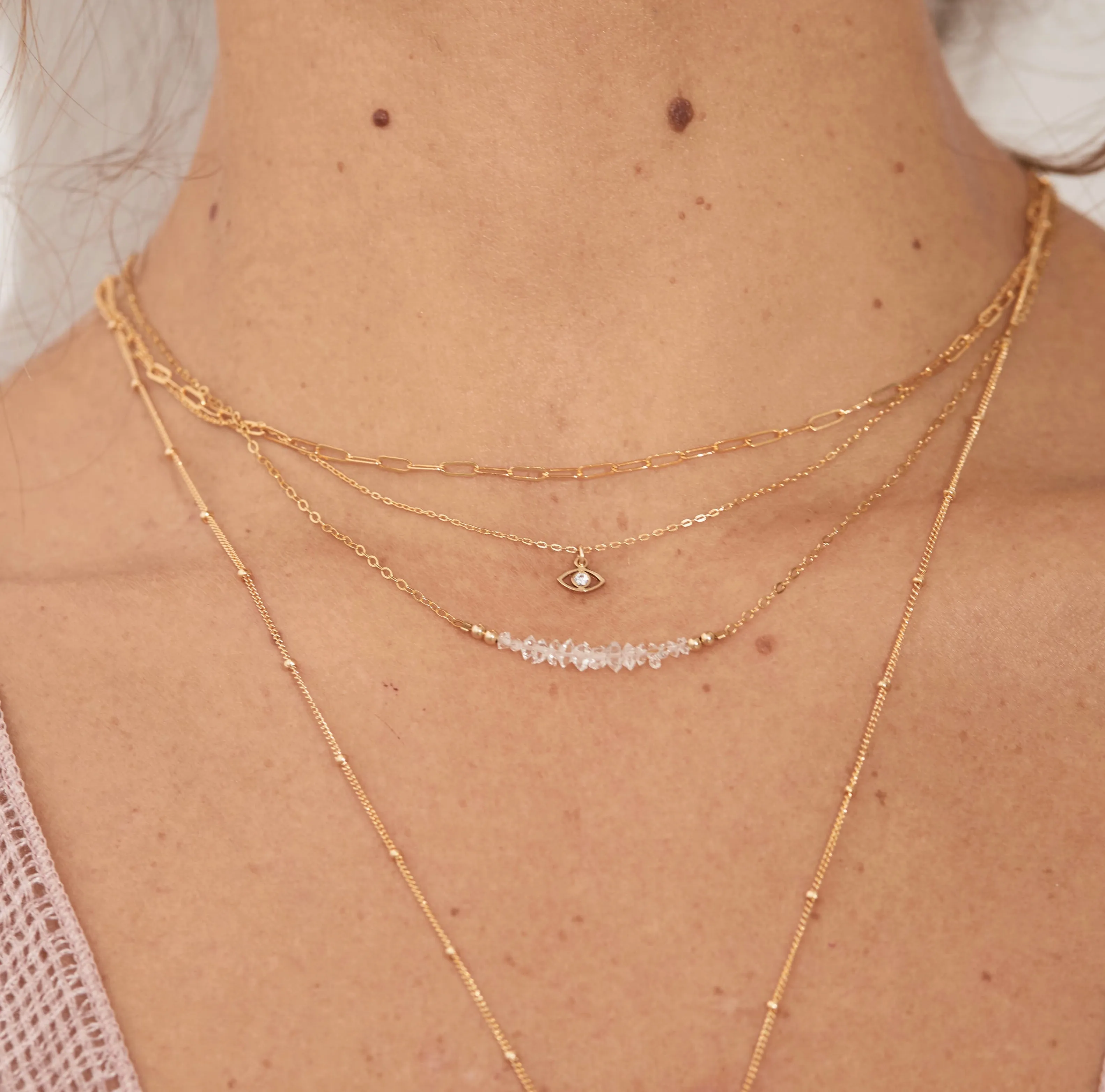 Milla Necklace ~ Herkimer Diamond
