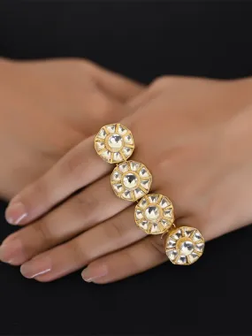 Namrata Four Finger Kundan Ring