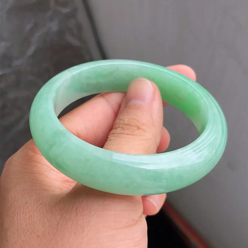 Natural Jade Bangle Jadeite Bangle Internal Diameter 54.8mm NBE098