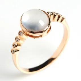 Natural Jade Ring Jadeite Gold Ring RG2