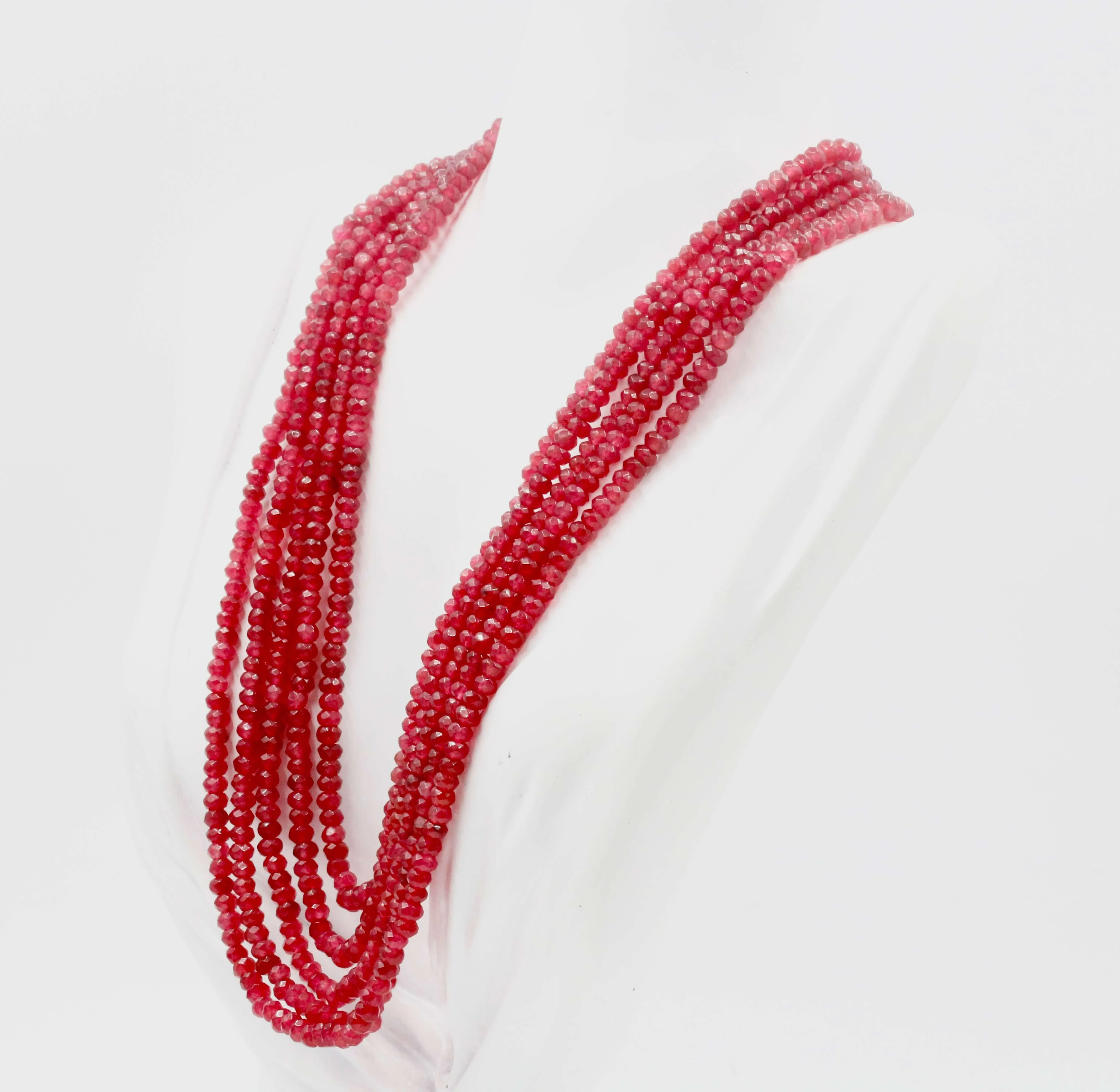 Natural Red Quartz Gemstone Necklace 16-22 Inches Adjustable Jewelry Quartz stone Necklace Red Quartz RD Necklace Quartz Beads SKU: 6142177,6142178