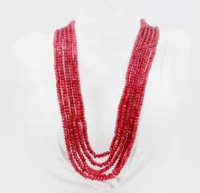 Natural Red Quartz Gemstone Necklace 16-22 Inches Adjustable Jewelry Quartz stone Necklace Red Quartz RD Necklace Quartz Beads SKU: 6142177,6142178