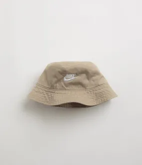 Nike Apex Futura Washed Bucket Hat - Khaki / White