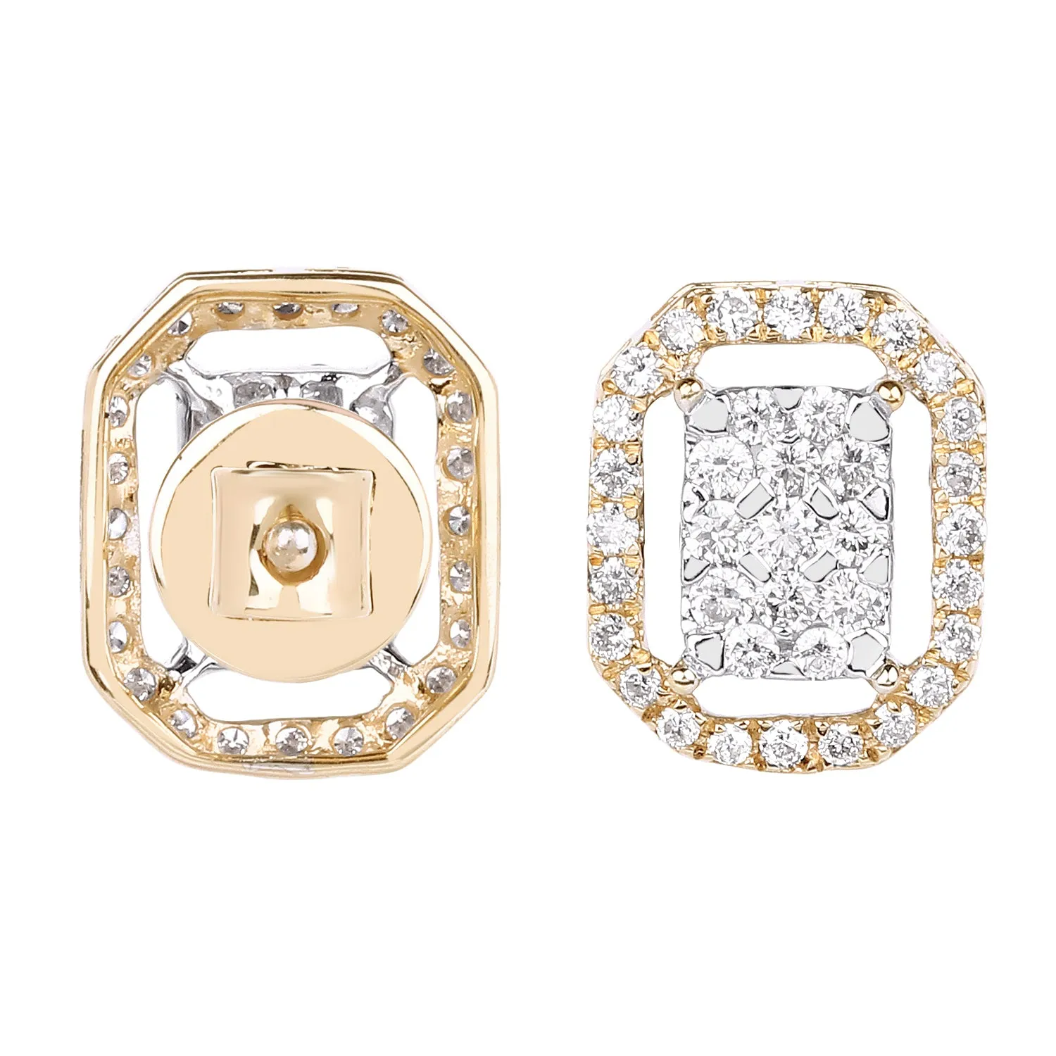 Octagon Illusion Earrings For Women : IJER95