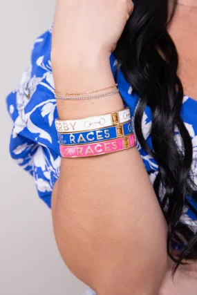 Off To The Races Enamel Hinge Bangle