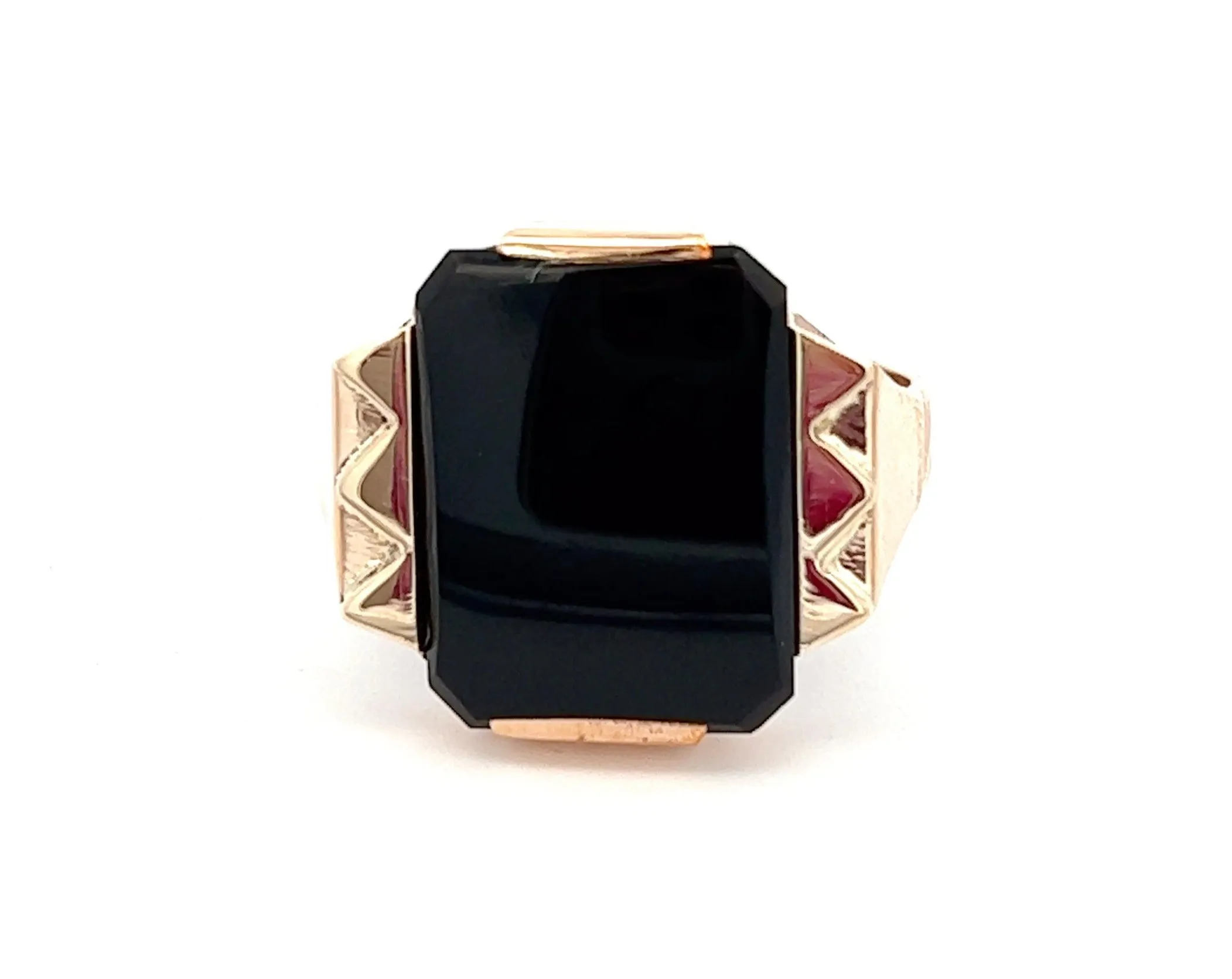 Onyx 9ct Yellow Gold Signet Ring