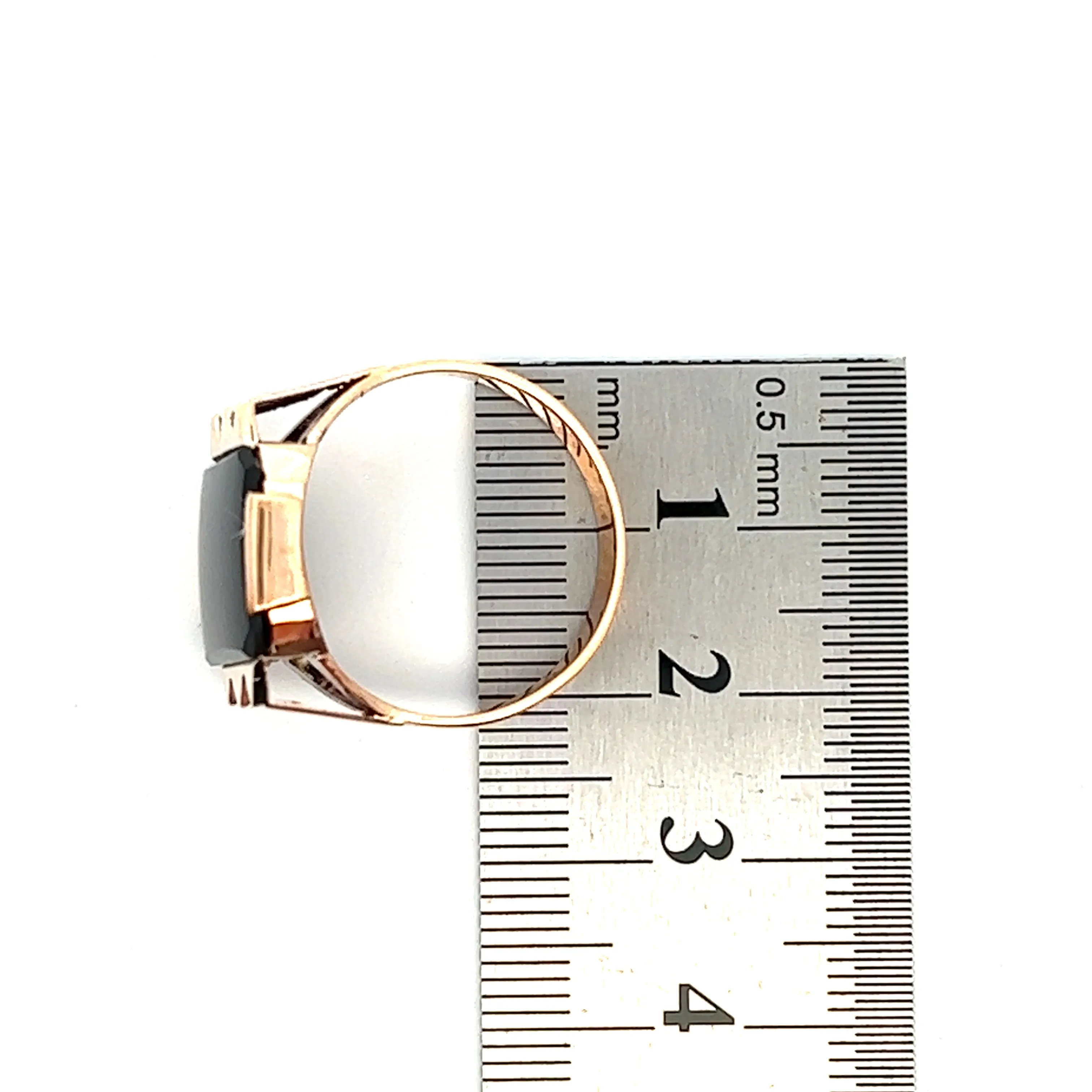 Onyx 9ct Yellow Gold Signet Ring
