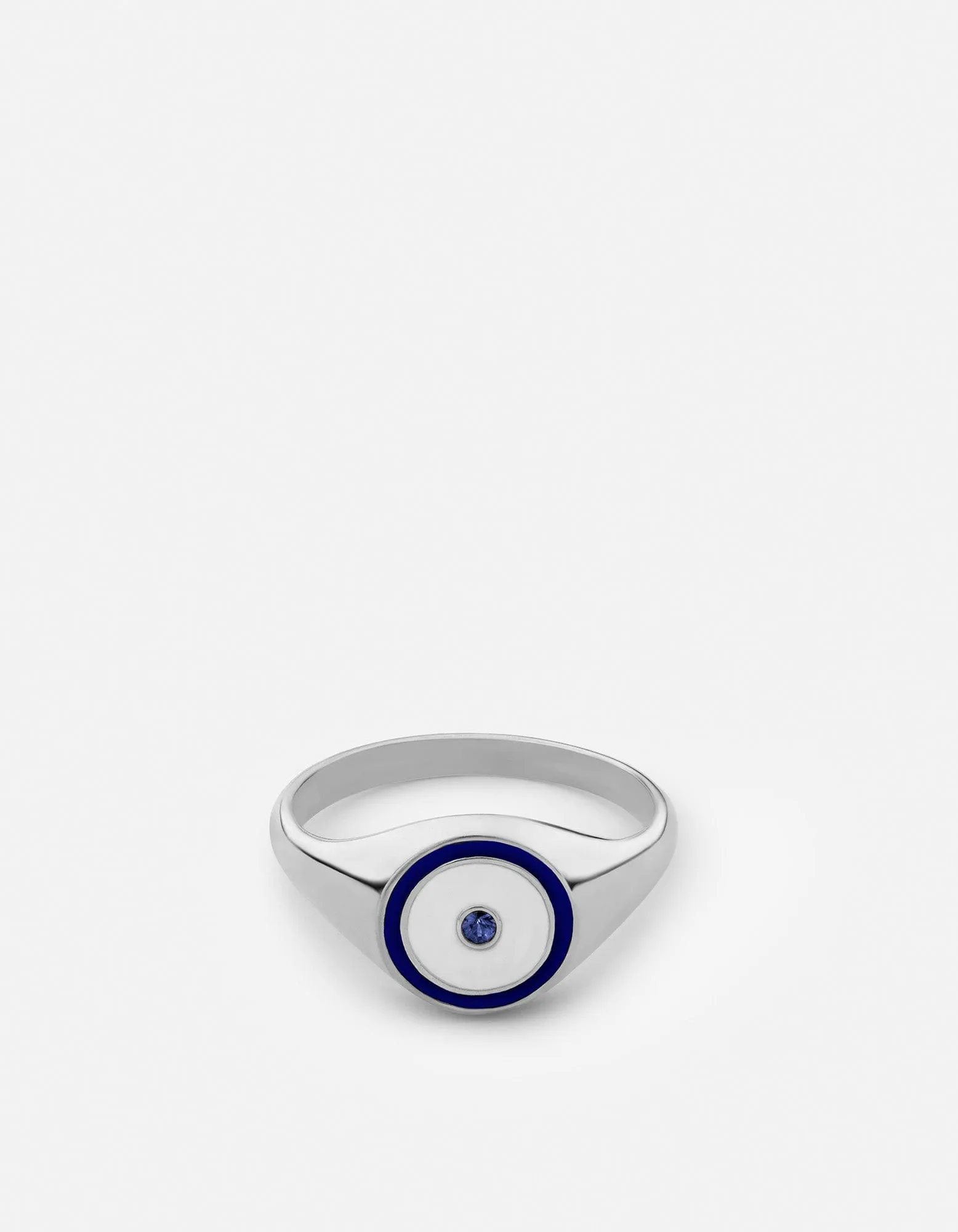 Opus Sapphire Ring, Sterling Silver/Blue