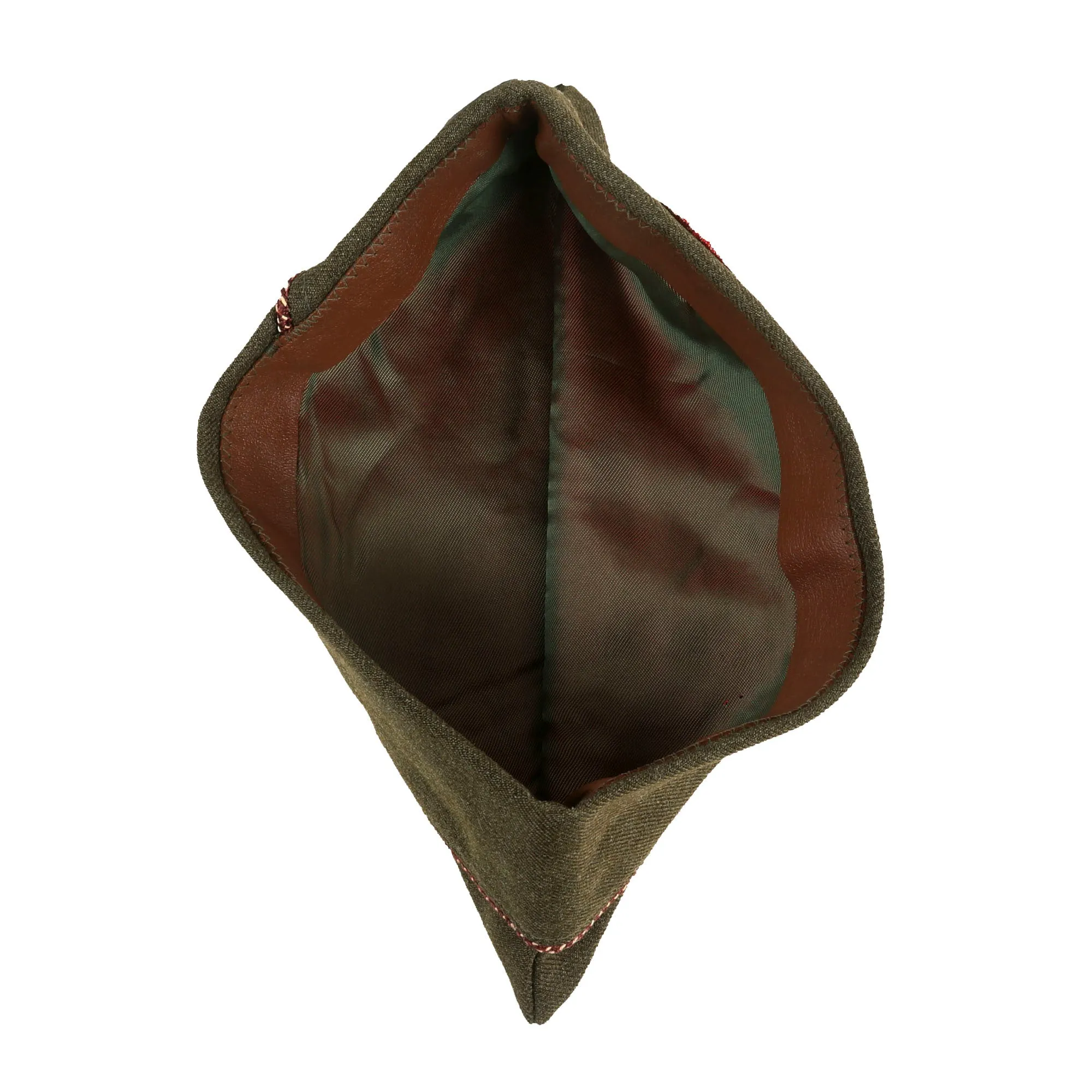 Original U.S. WWII Medical Piped Overseas Cap with Paraglide Airborne Cap Insignia