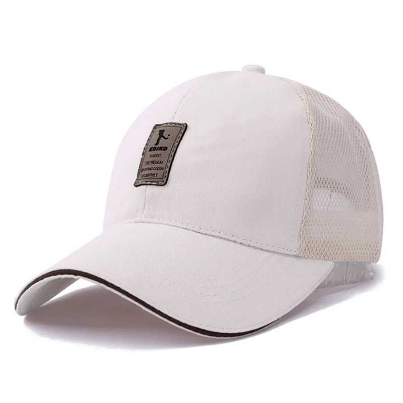 Outdoor Sport Cap Cotton Baseball Cap Men Women Adjustable Hat Cap Casual Leisure Hat Plain Fashion Summer Trucker Hat