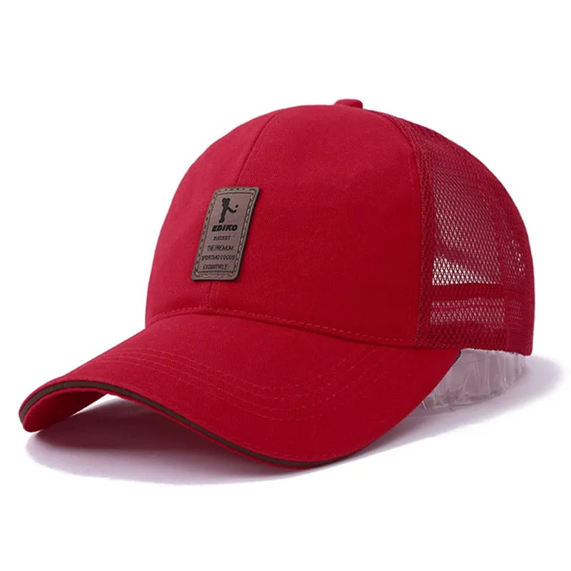 Outdoor Sport Cap Cotton Baseball Cap Men Women Adjustable Hat Cap Casual Leisure Hat Plain Fashion Summer Trucker Hat